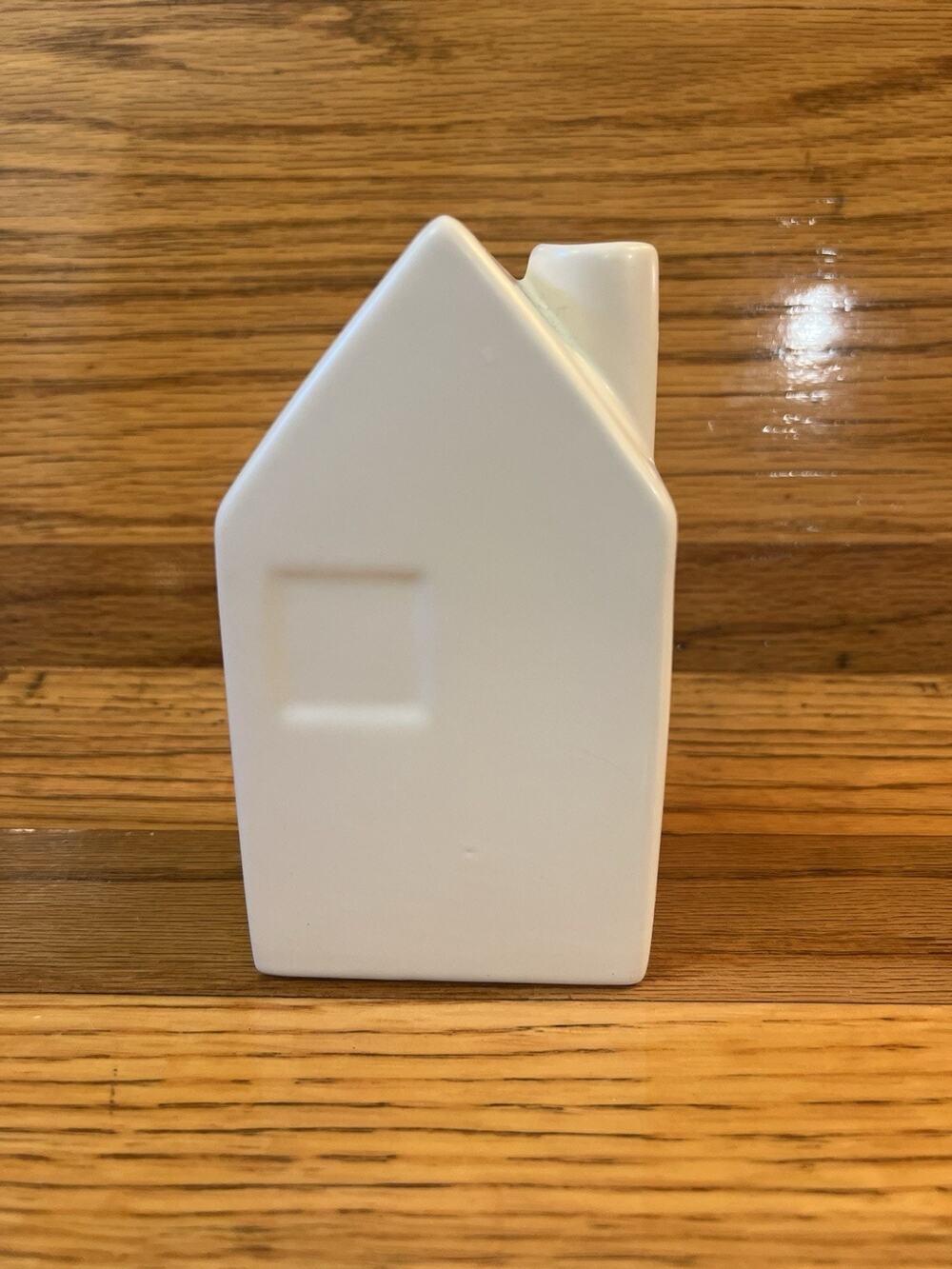 Hearth & Hand Magnolia White Matte Ceramic Stoneware House Bud Vase 6.5"
